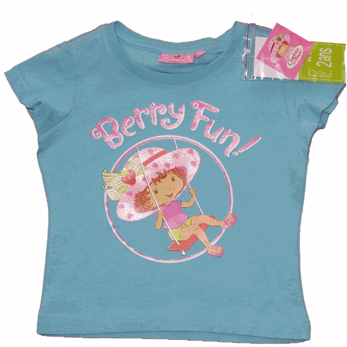 T-shirt charlotte aux fraises bleu